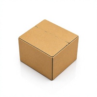 Boîte rectangulaire en carton ondulé spécifique au e-commerce avec fermeture éclair, conception à ouverture facile, sans ruban adhésif ; Emballage pour livraison express de bijoux
