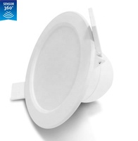 5 pouces 6 pouces 10W Auto-gradation Capteur Micro-ondes Encastré A MENÉ Le Downlight pour l'hôtel couloir ascenseur