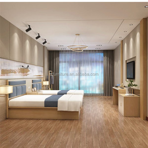 Muebles de Dormitorio Modernos de 5 Estrellas, OEM ODM, Mesa de Noche de Madera MDF, Mesa Auxiliar para Cama King Size, Juego de Muebles para Hotel - Product Image 3