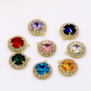 Colgante de cristal con bisel de diamantes de imitación, colgantes solitarios para hacer joyas, materiales artesanales, uso diario unisex - Product Image 3