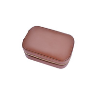 Boîte de rangement portable en cuir PU JIAYI pour bijoux, boucles d'oreilles, clous d'oreilles, accessoires pour les mains, bagues - Petit modèle de boîte exquise et mini