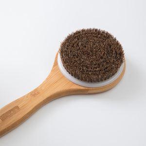De madera de baño de <span class=keywords><strong>ducha</strong></span> cuerpo cepillo con cerdas de jabalí de Mira con desmontable mano de agarre de la manija - Product Image 4