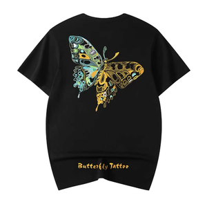 חולצת טי לגברים בגזרה רחבה עם כתפיים נמוכות, 100% כותנה 230 גרם, עם רקמה של לוגו והדפס דיגיטלי בהתאמה אישית - Product Image 2