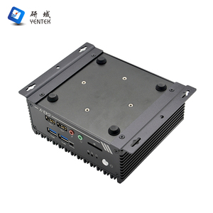 OEM ODM <span class=keywords><strong>Intel</strong></span> N100 J6412 5205U 10210U DDR4 Mini computadora de escritorio VGA HD 2 RJ45 LAN 2 RS232 COM Mini PC industrial sin ventilador - Product Image 3