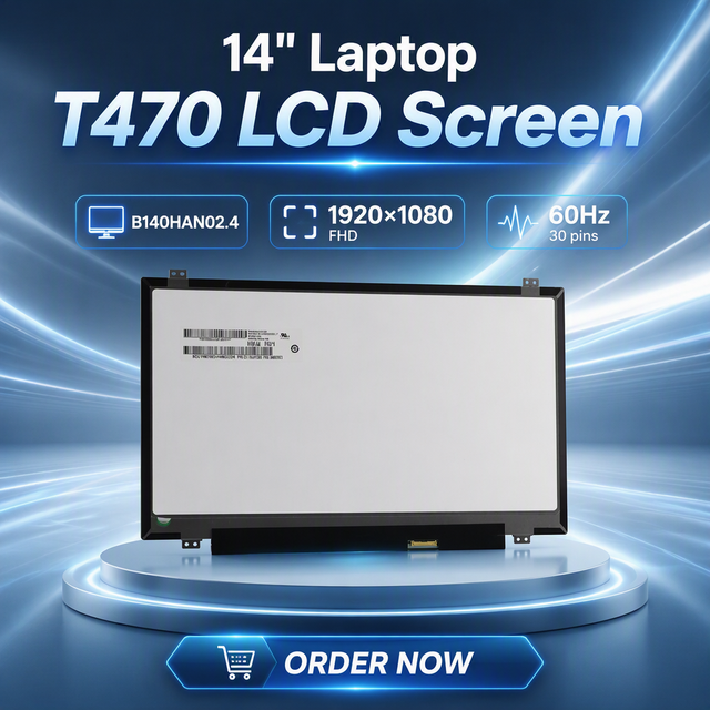 14" B140HAN02.4 Laptop LCD Screen 1920x1080 FHD 60Hz 30 Pins Non-Touch for T470 T480S T470S LCD Display Monitor