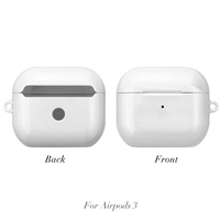 Funda Protectora para Auriculares Personalizada de Plástico para Sublimación 3D, Acabado Mate/Brillante, Anti-Caídas y Anti-Golpes, para 3 y 2