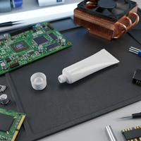 Pasta Transfer Panas Suhu Tinggi, Grease Silikon Konduktif Termal Tinggi untuk Komponen Elektronik & CPU
