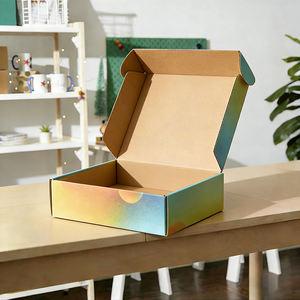 Boîtes d'expédition pliables personnalisées imprimées, boîtes d'emballage cadeau en carton ondulé pour cosmétiques - Product Image 5