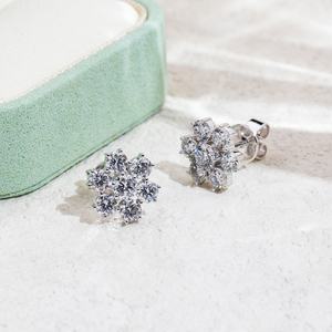 ต่างหูเพชรเลี้ยงในห้องปฏิบัติการ ทอง 10k ต่างหูแบบสั่งทำพิเศษ ต่างหูแบบติดหูสั่งทำพิเศษ - Product Image 2