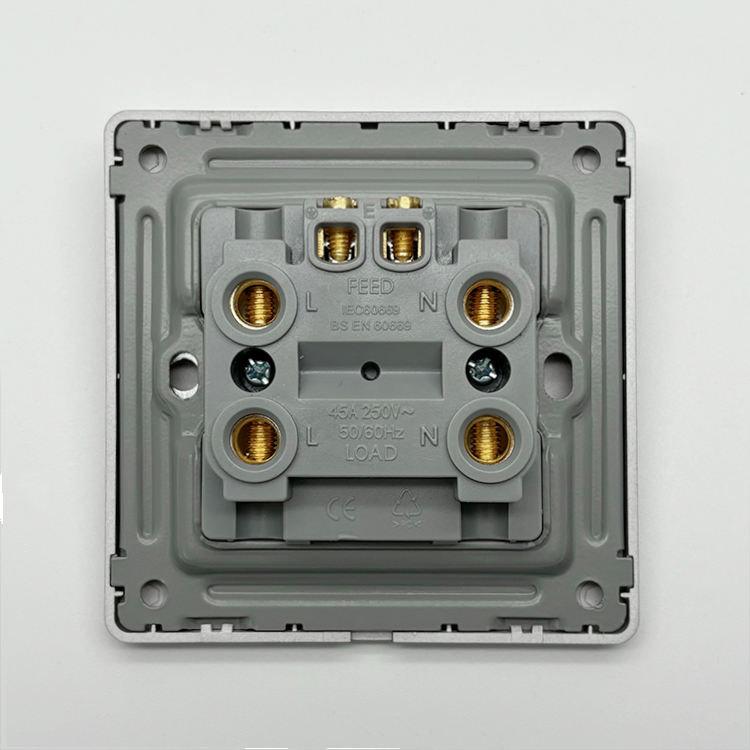 VNX High Quality UK Standard 45A Cooker Wall Switch for Kitchen and Air Conditioning Wall on off Switch with LED Indicator