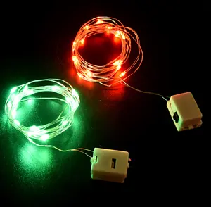 Guirlande lumineuse LED Fil étoilé pour mariage Halloween Noël Pâques Décoration de table Artisanat DIY Prop 2 mètres