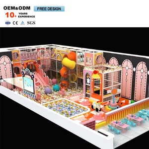 Interior pink Castle Modeling Custom Soft Installation Maze Park Custom Children's Colorful Wave <b>Slide</b> Ocean Ball Pool - Product Image 4