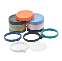 70mm 86mm bouchons en plastique bouteille tasse couvercle avec joint silicone mousse doublure bouteille de stockage Mason verre pot couvercle