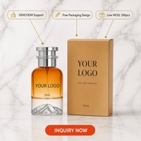 Parfum Chaud Ambré Personnalisé OEM Marque Privée 200 pièces Faible MOQ EDP 50ml