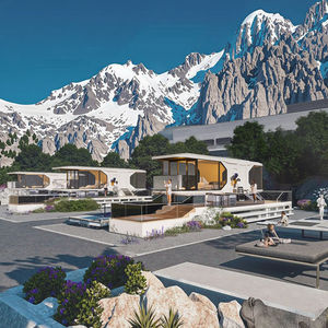 Smart Tiny Capsule Space House Cabine mobile en acier Vente à chaud Cuisine de deux chambres pour l'extérieur Parc École Hôtel Appartement Utilisation - Product Image 4