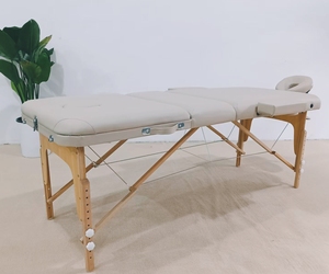 <span class=keywords><strong>Table</strong></span> <span class=keywords><strong>de</strong></span> <span class=keywords><strong>massage</strong></span> portable professionnelle à dossier réglable 3 positions avec cadre en bois pour les services à domicile des physiothérapeutes mobiles - Product Image 2