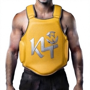 Protège-poitrine unisexe adulte KLTW INT'L pour Muay Thai et Taekwondo, personnalisable avec logo, en cuir PC/PVC durable, toutes couleurs - Product Image 1