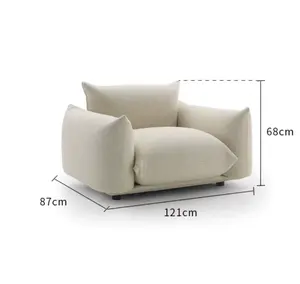 Ensembles de canapés de salon modulaires sectionnels au design moderne, canapé en tissu et en cuir, meubles de maison, canapé à une chaise