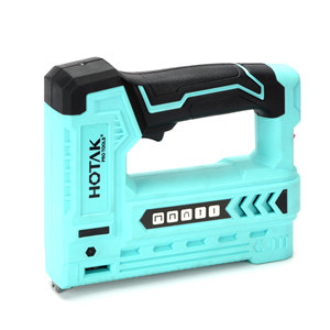 Pistola de grapas eléctrica OEM de fábrica, pistola de clavos grapadora 5 en 1 inalámbrica de 3,7 V, pistola de grapas inalámbrica alimentada por batería de 2.0Ah para tapicería - Product Image 3