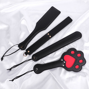 Spanking Whip Set Leather Punishment <b>Toy</b> For Couples Adult Play BDSM Props Black - Product Image 2