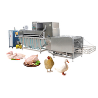 Ligne compacte d'abattage de volailles / Équipement d'abattoir mobile / Machines d'abattoir