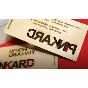 Cartes de visite en bois, merchandising durable - Product Image 1