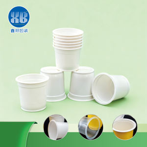 แก้วพลาสติกแบบใช้ครั้งเดียวทิ้ง เป็นมิตรกับสิ่งแวดล้อม สำหรับชาไข่มุก กาแฟ ชานม น้ำผลไม้ พร้อมพิมพ์โลโก้ตามสั่ง - Product Image 1