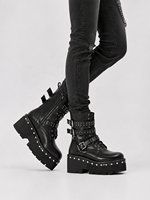 Chaussures de mode pour femmes CHENO, style punk gothique, bottes à talons hauts en cuir pour femmes, nouveau style