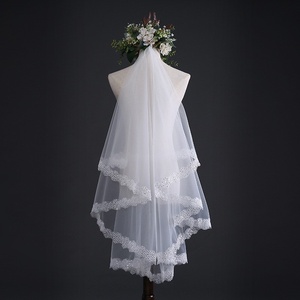 Exquis fleur de prunier Sequin <span class=keywords><strong>voile</strong></span> monocouche dentelle blanc cassé 3M Long Train accessoires de mariage <span class=keywords><strong>Simple</strong></span> <span class=keywords><strong>voile</strong></span> de <span class=keywords><strong>mariée</strong></span> - Product Image 6