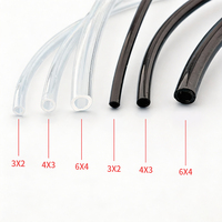 Tabung Tinta Hitam Satu Jalur untuk Printer UV Flatbed dan Printer Eco-Solvent Ukuran 3x2mm 4x3mm 6x4mm untuk Mesin Cetak Inkjet