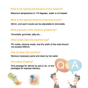 Mesin Gummy Mini Komersial Penyimpan Coklat, Mesin Permen Jelly Gummy, Penyimpan Kue Cangkir Penggunaan Rumah - Product Image 5