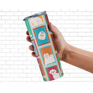 Vaso delgado de acero inoxidable estilo maltese, en varios tamaños - Product Image 1