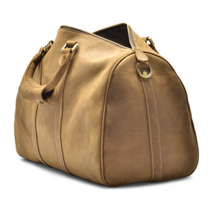 กระเป๋าดัฟเฟิลหนังแบบเต็มเมล็ด,กระเป๋าหนังควายสำหรับเดินทางข้ามคืนกระเป๋าถือแบบดัฟเฟิลสำหรับใช้เดินทางกระเป๋าหนัง - Product Image 4