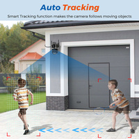 Cámara de Seguridad Wistino 5K con Doble Lente, Wifi 5G, Detección de Movimiento por IA, Alarma con Notificación Push, Okampro