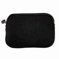 Pemegang kartu kustom dompet tas kantong koin kecil ritsleting untuk olahraga pria