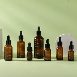 Factory Stock Luxus 10ml-30ml Flaschen mit ätherischen Ölen aus braunem Glas Lichtfester Tropf fänger für Hautpflege serum 5ml 15ml Größen - Product Image 2