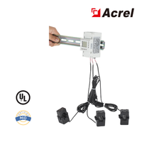 Compteur d'énergie triphasé MID Acrel ADL400N/D24 pour système photovoltaïque distribué, surveillance de la puissance, précision de classe B, entrée 200A