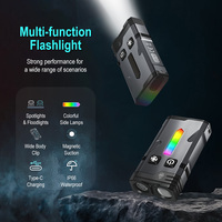 Boruit Ev10 Mini Linter nas Llavero Potente LED wiederauf ladbare USB Porta til Camping Tasche Multifunktions-Taschenlampe Emerge ncia