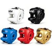 Casque de boxe Fist Deluxe Face Saver - Cuir microfibre écologique et durable, protection intégrale toutes saisons