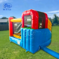 Grand château gonflable parc à thème avec trampoline, en PVC, facile à installer, certifié CE, pour aire de jeux pour enfants