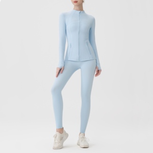 Set Yoga da Donna 2 Pezzi con Giacca e Pantaloni Jogger - Spedizione da Magazzino USA - Product Image 5