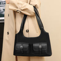 Sac à main de luxe au design de niche pour femme, décontracté, style cool et tendance, multi-poches, polyvalent, à porter sous le bras