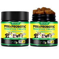 Oimmal 30 Soft Chews Friandises digestives prébiotiques pour la santé immunitaire de l'intestin, compléments alimentaires à mâcher pour chiens