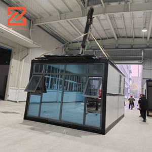 Vietnam <span class=keywords><strong>japonais</strong></span> 2 étages résistant aux ouragans maison préfabriquée Triangle toit fait durable <span class=keywords><strong>panneau</strong></span> sandwich en acier pliant conception de conteneur - Product Image 2