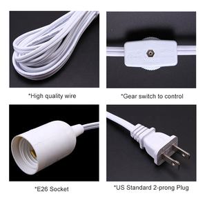 Cavo di Alimentazione AC con Spina USA, Prolunga 3,5m per Applicazioni Domestiche, Lanterna Sospesa, Lampada a Sospensione con Attacco E26, Conduttore in Rame, PVC, 125V - Product Image 5