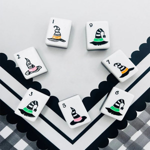 Luxury Exquisite Carving Double Layer Acrylic <b>Mahjong</b> Tiles Custom Chinese Elements UV Color Pattern Portable Individually - Product Image 5