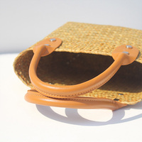 Nouveau Sac Fourre-tout en Paille Tressée Tendance de Fabrication Professionnelle avec Fermeture Éclair, Grande Capacité, pour Plage d'Été, Style National, pour Femme