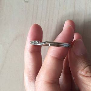 Anahtarlık gümüş düz anahtarlık 30mm bö<span class=keywords><strong>l</strong></span>ünmüş halka konnektörler/1.2 inç Metal anahtarlık/çift döngüler anahtarlık yüzük asmak zincir kanca - Product Image 6