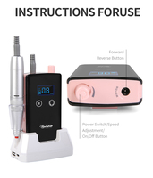 Portable Mini forme 5200mah acrylique perceuse à ongles Machine E fichier perceuse à ongles Machine Pro mince perceuse ongles professionnel