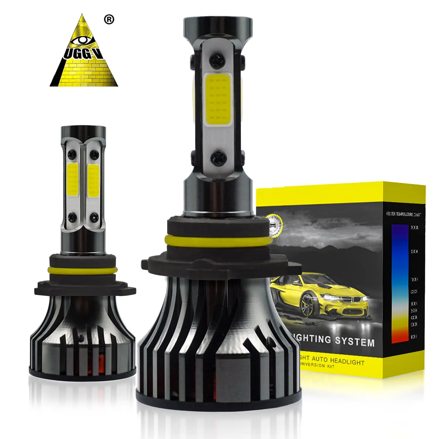 Luce per Auto 24V LED faro per Auto e moto vendita diretta della fabbrica 80W H13 H1 H7 UG4 9000LM Auto lampadina a LED